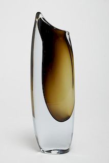 Gunnar Nylund Mid-Century Swedish Art Glass Vase