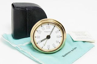 Tiffany & Co. Brass "Aviator" Alarm Clock
