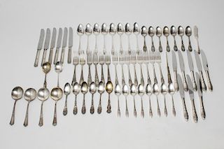Silver-Plate Flatware, Assorted Makers & Patterns