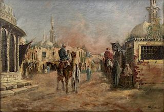 Ugo Giani (19th/20th C)- Orientalist Oil on Canvas