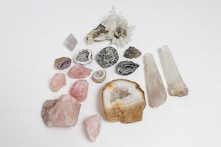 Natural History Mineral Specimens- 16 Pieces