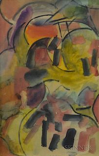 Hyde Solomon (American, 1911-1982)      Untitled Abstraction