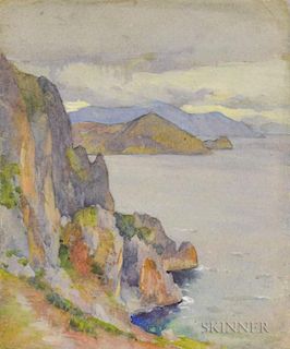 Mabel May Woodward (American, 1877-1945)      Mountainous Coast