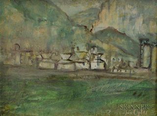 Jan Cybis (Polish, 1897-1972)      Mountain Village