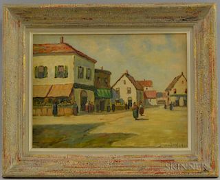 Dennis Ainsley (American, 1880-1952)      Village Square.