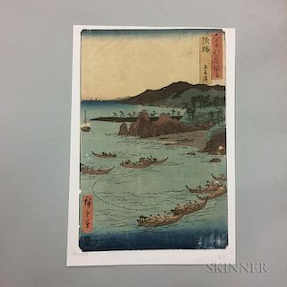 Utagawa Hiroshige (1797-1858), Goshiki Beach, Awaji Province