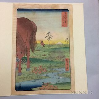 Utagawa Hiroshige (1797-1858), Kogane Plain in Shimosa Province