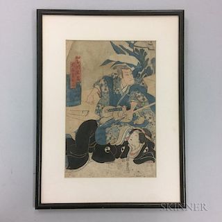 Utagawa Kunisada (Toyokuni III, 1786-1865) Woodblock Print