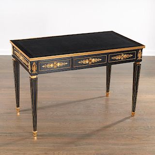Parisian quality Louis XVI style bureau plat