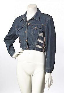 A Jean Paul Gaultier Denim Jacket, Size 42.