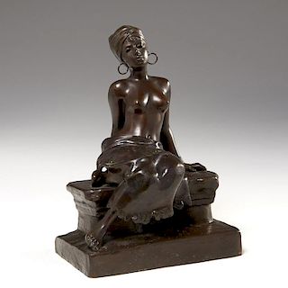 Emmanuel Villanis, erotic bronze sculpture