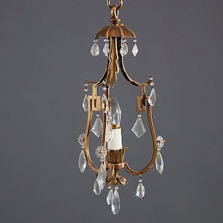 Gilt bronze chandelier by E.F. Caldwell (attrib.)