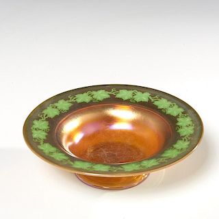 Tiffany engraved Favrile glass bowl