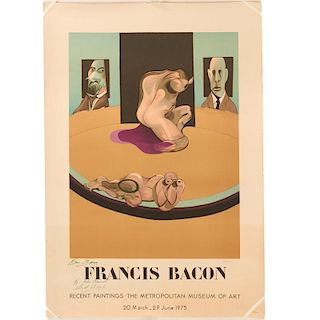 Francis Bacon, signed poster