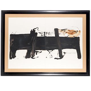 Antoni Tapies, large format etching