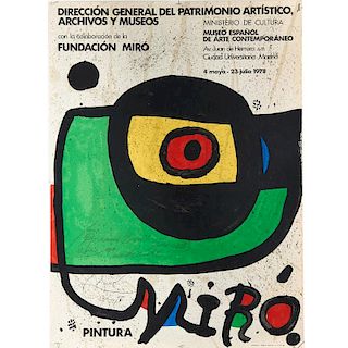 Joan Miro, signed poster