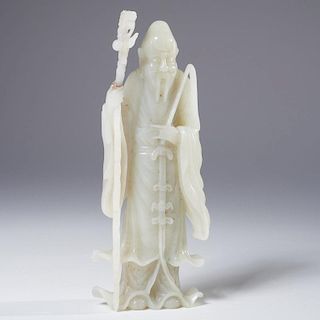 Chinese carved jade figure of Shou-Lao