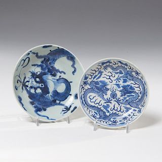 (2) Chinese blue and white dishes