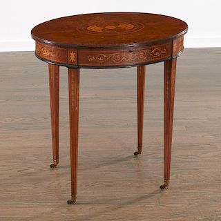 George III satinwood inlaid side table