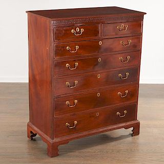 George III tall chest of drawers