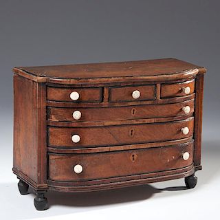 Fine Sheraton miniature chest