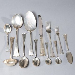 David Andersen .830 silver flatware service
