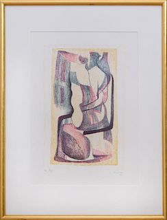 HENRY MOORE (1898-1986): SEATED MOTHER AND CHILD