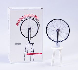 AFTER MARCEL DUCHAMP (1887-1968): BICYCLE WHEEL SCULPTURE