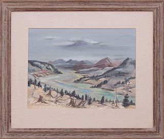ARNOLD BLANCH (1896-1968): MOUNTAIN LANDSCAPE