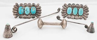 Navajo Silver and Turquoise Items