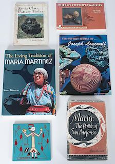 Books on Pueblo Pottery PLUS Pablita Velarde (Santa Clara, 1918-2006) Tile Coaster