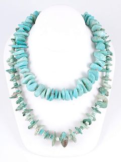 Turquoise and Agate Necklaces