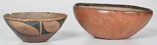 San Ildefonso and Kewa Pottery Bowls