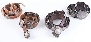 Southwestern Style Coin Concha Belts, from the Estate of Lorraine Abell (New Jersey, 1929-2015)