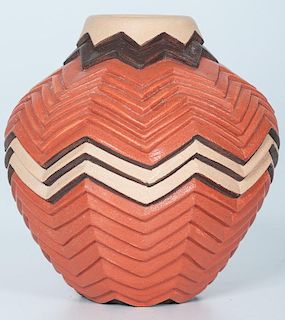 Tom Polacca (Hopi, 1935-2003), Polychrome Pottery Jar
