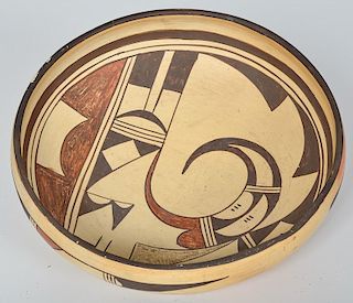 Hopi Polychrome Pottery Bowl