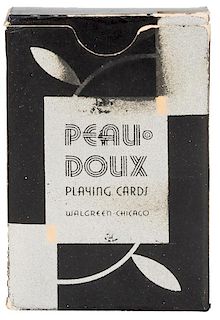 Silver Peau Doux Playing Cards.