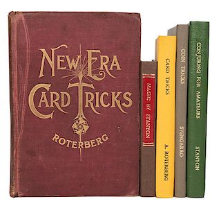 Five Vintage Books on Card Magic and Conjuring.