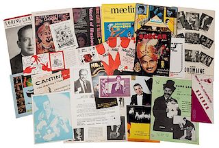 Collection of 24 Vintage Magician’s Brochures and Programs.