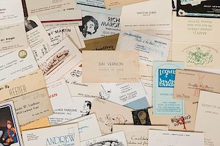 Collection of Vintage Magician’s Business Cards.