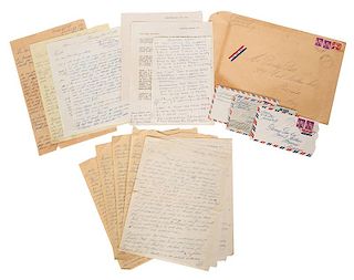 Important Group of Eight Letters from Cardini to Danny Dew.