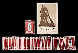 Ricky Jay Cards As Weapons Promotional Playing Cards.
