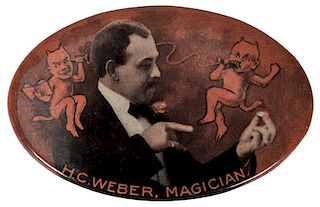 Herman Weber Souvenir Advertising Pocket Mirror.