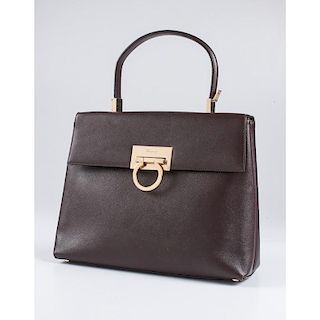 Ferragamo Handbag in Brown Leather