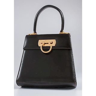 Ferragamo Brown Leather Handbag