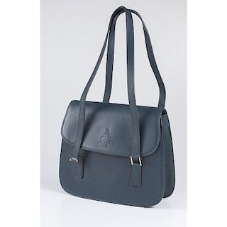 Mark Cross Handbag in Blue Leather
