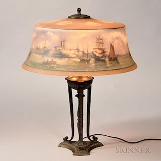 Pairpoint Reverse-painted Table Lamp