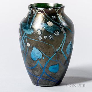 Tiffany Favrile Decorated Cabinet Vase