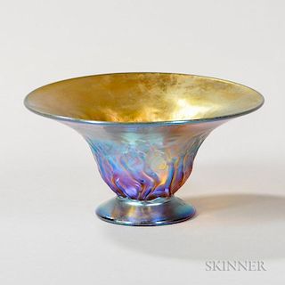 Arthur Nash Gold Iridescent Bowl