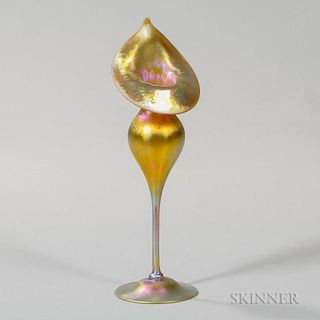 Steuben Aurene Jack-in-the-pulpit Vase
